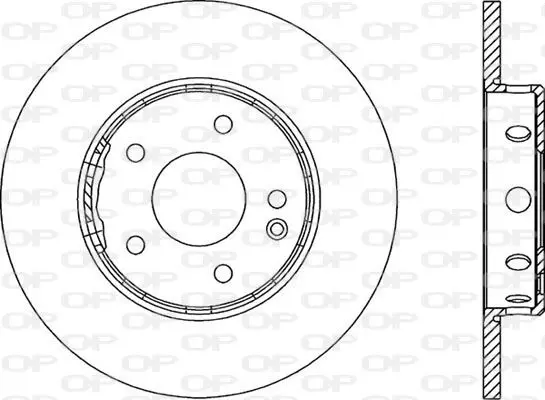 Handler.Part Brake disc OPEN PARTS BDR131210 1