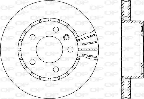 Handler.Part Brake disc OPEN PARTS BDR140720 1