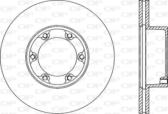 Handler.Part Brake disc OPEN PARTS BDR145120 1