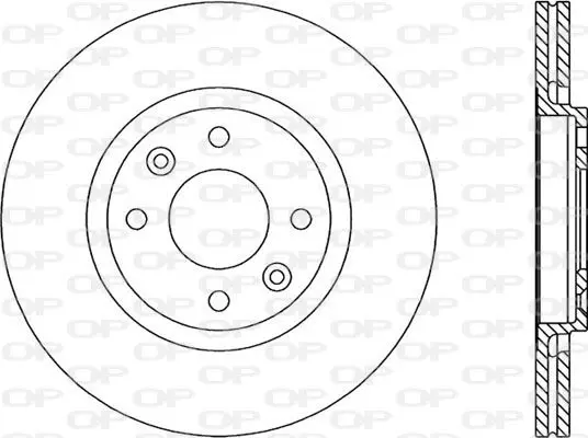 Handler.Part Brake disc OPEN PARTS BDR145620 1