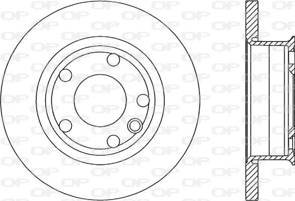 Handler.Part Brake disc OPEN PARTS BDR158810 1