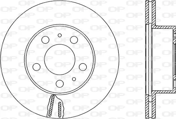 Handler.Part Brake disc OPEN PARTS BDR160120 1