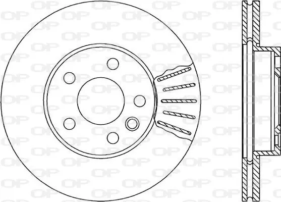 Handler.Part Brake disc OPEN PARTS BDR167620 1