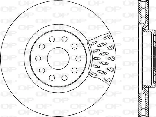 Handler.Part Brake disc OPEN PARTS BDR173720 1