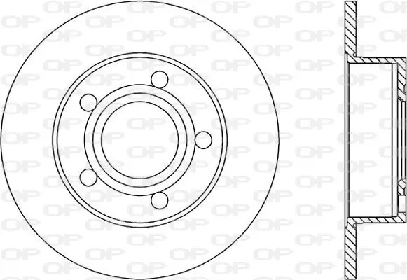 Handler.Part Brake disc OPEN PARTS BDR174210 1