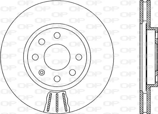 Handler.Part Brake disc OPEN PARTS BDR188020 1