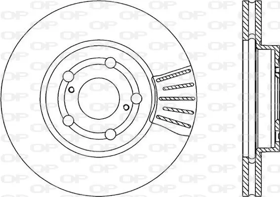 Handler.Part Brake disc OPEN PARTS BDR184020 1