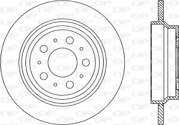 Handler.Part Brake disc OPEN PARTS BDR184710 1