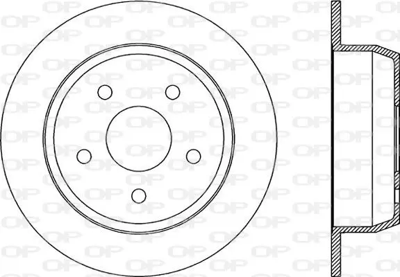 Handler.Part Brake disc OPEN PARTS BDR186210 1