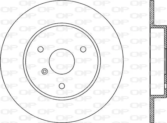 Handler.Part Brake disc OPEN PARTS BDR186410 1