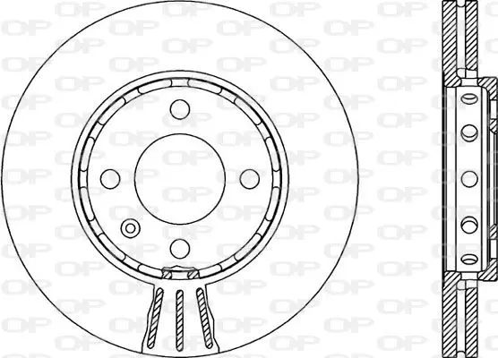 Handler.Part Brake disc OPEN PARTS BDR190520 1