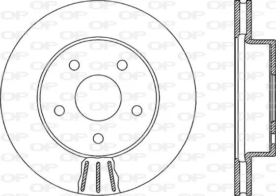 Handler.Part Brake disc OPEN PARTS BDR191720 1