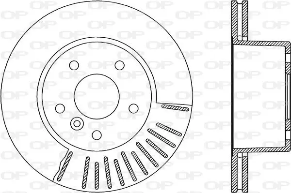 Handler.Part Brake disc OPEN PARTS BDR192520 1