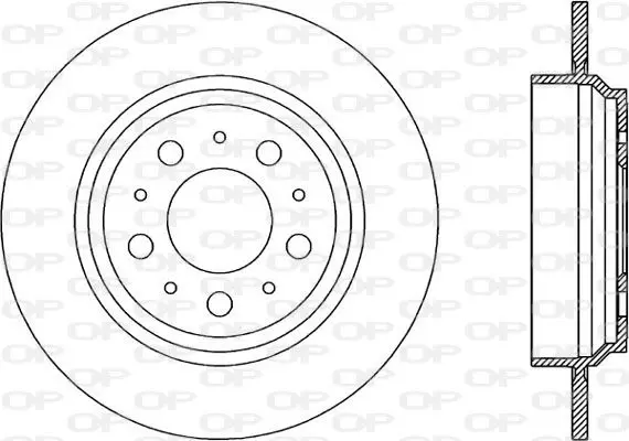 Handler.Part Brake disc OPEN PARTS BDR196310 1