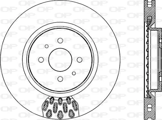 Handler.Part Brake disc OPEN PARTS BDR197320 1