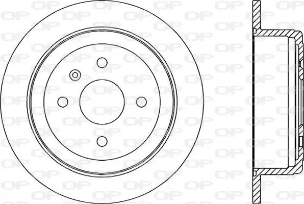 Handler.Part Brake disc OPEN PARTS BDR201210 1