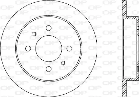 Handler.Part Brake disc OPEN PARTS BDR201610 1