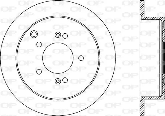 Handler.Part Brake disc OPEN PARTS BDR205010 1