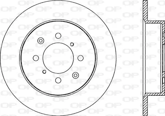 Handler.Part Brake disc OPEN PARTS BDR218610 1