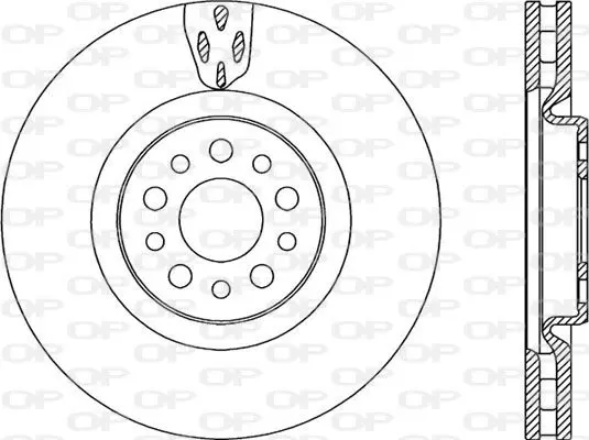 Handler.Part Brake disc OPEN PARTS BDR219120 1