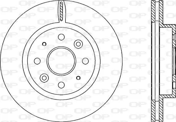 Handler.Part Brake disc OPEN PARTS BDR227020 1