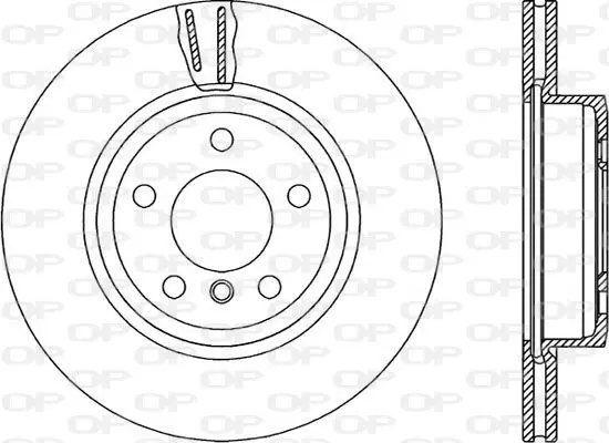 Handler.Part Brake disc OPEN PARTS BDR223620 1