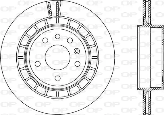 Handler.Part Brake disc OPEN PARTS BDR224220 1