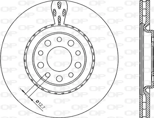 Handler.Part Brake disc OPEN PARTS BDR225420 1