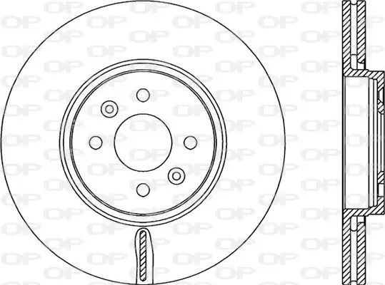 Handler.Part Brake disc OPEN PARTS BDR232120 1