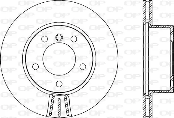 Handler.Part Brake disc OPEN PARTS BDR232820 1