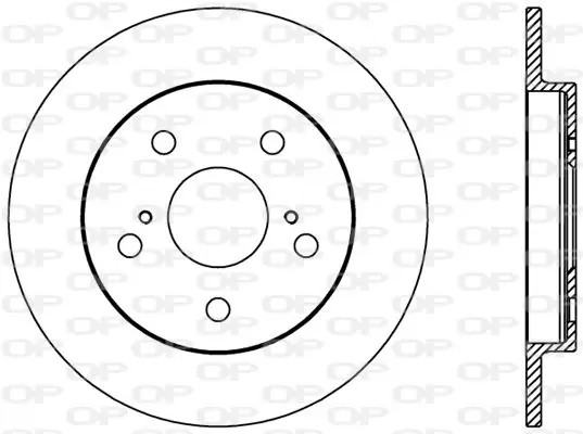 Handler.Part Brake disc OPEN PARTS BDR239710 1