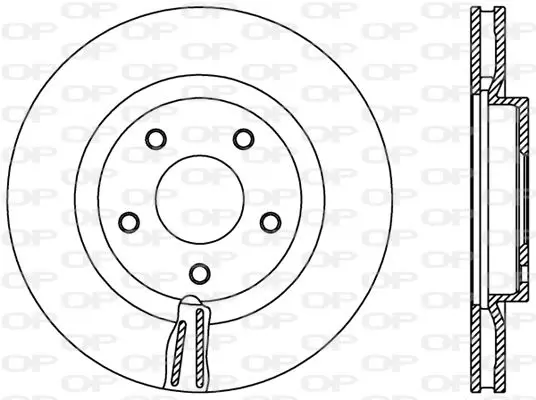 Handler.Part Brake disc OPEN PARTS BDR240120 1