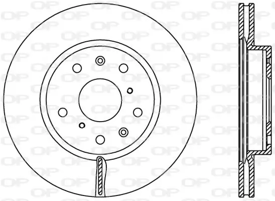 Handler.Part Brake disc OPEN PARTS BDR236720 1