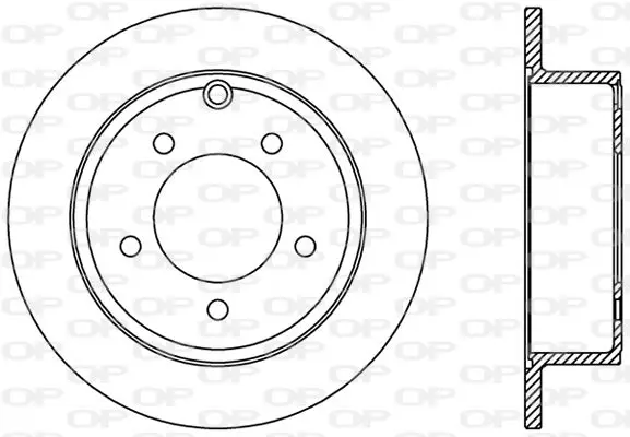 Handler.Part Brake disc OPEN PARTS BDR237010 1