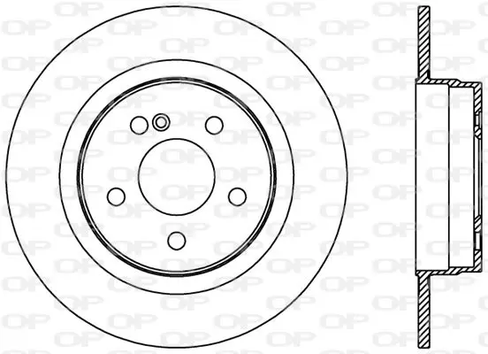 Handler.Part Brake disc OPEN PARTS BDR239510 1