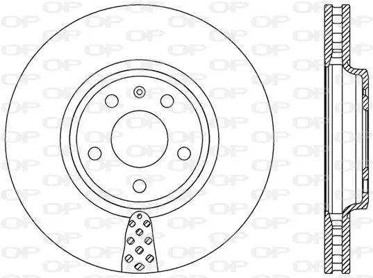 Handler.Part Brake disc OPEN PARTS BDR241220 1