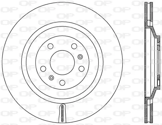 Handler.Part Brake disc OPEN PARTS BDR244120 1