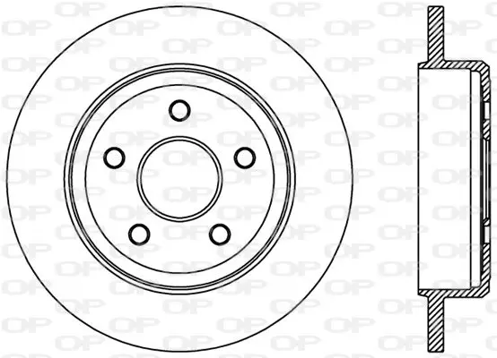 Handler.Part Brake disc OPEN PARTS BDR244610 1