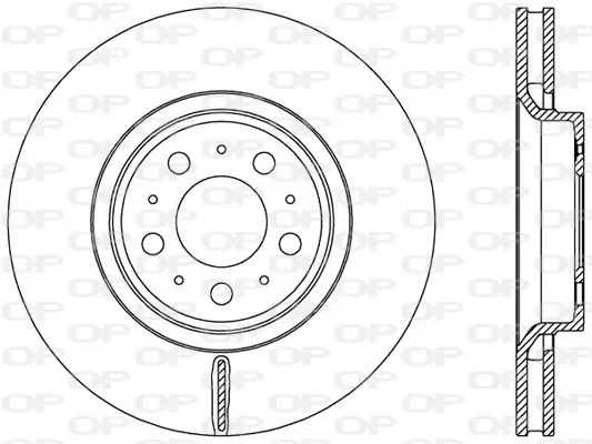 Handler.Part Brake disc OPEN PARTS BDR245520 1