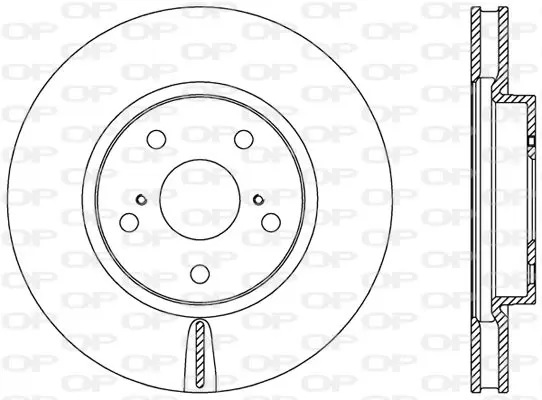 Handler.Part Brake disc OPEN PARTS BDR246220 1