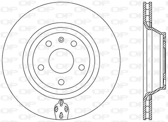 Handler.Part Brake disc OPEN PARTS BDR248420 1