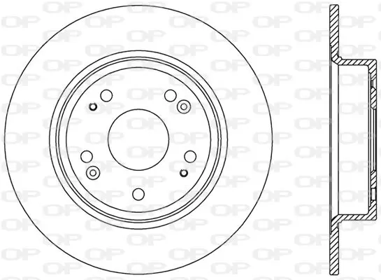 Handler.Part Brake disc OPEN PARTS BDR249510 1