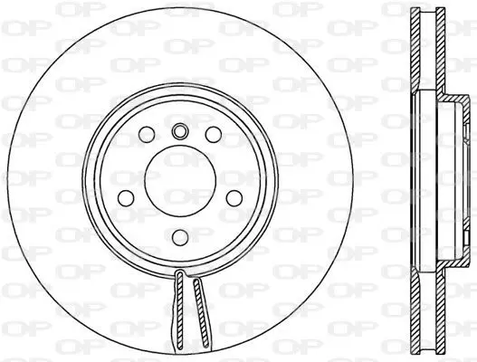 Handler.Part Brake disc OPEN PARTS BDR254320 1