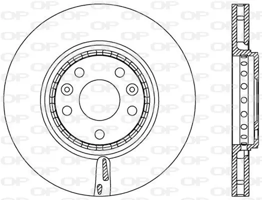 Handler.Part Brake disc OPEN PARTS BDR254720 1