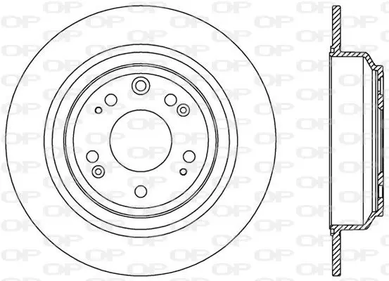 Handler.Part Brake disc OPEN PARTS BDR255110 1