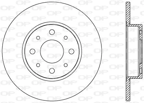 Handler.Part Brake disc OPEN PARTS BDR256410 1