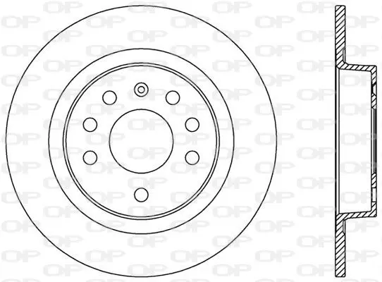 Handler.Part Brake disc OPEN PARTS BDR257510 1