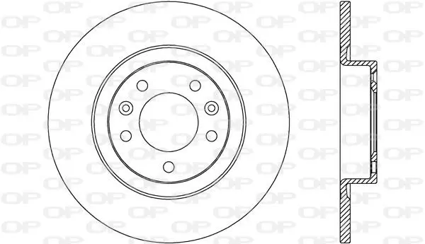 Handler.Part Brake disc OPEN PARTS BDR265010 1