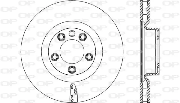 Handler.Part Brake disc OPEN PARTS BDR267320 1