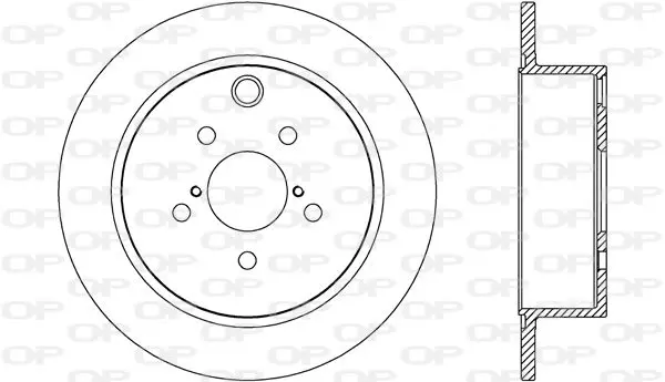 Handler.Part Brake disc OPEN PARTS BDR268910 1